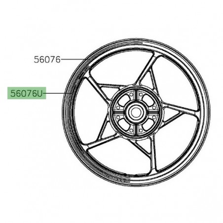 Liserè de jantes intérieur d'origine Kawasaki Z900 (2022-2024) | Moto Shop 35