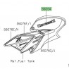 Autocollant "Kawasaki" 3D habillage de réservoir Kawasaki Z900 (2022) | Réf. 560541356 - 560541562