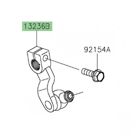 Biellette sélecteur de vitesse Kawasaki 132360779 | Moto Shop 35