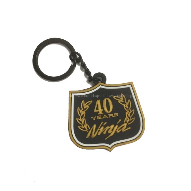 Porte-Clés Ninja 40ième anniversaire Noir | Moto Shop 35