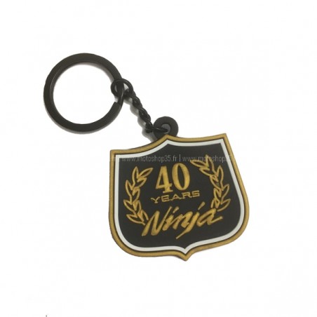 Porte-Clés Ninja 40ième anniversaire Noir | Moto Shop 35