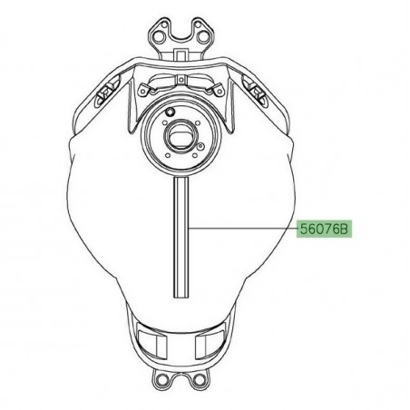 Autocollant décoratif supérieur de réservoir Kawasaki Z650 (2020-2021) | Moto Shop 35