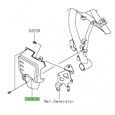 Protection régulateur de tension Kawasaki Z650RS (2022-2023) | Réf. 140931095