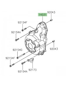 Carter d'alternateur Kawasaki Z650RS (2022-2024) | Réf. 140310646