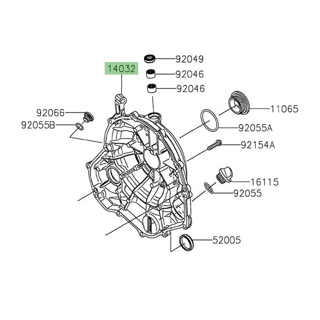 Carter d'embrayage Kawasaki Z650RS (2022-2024) | Réf. 140320681