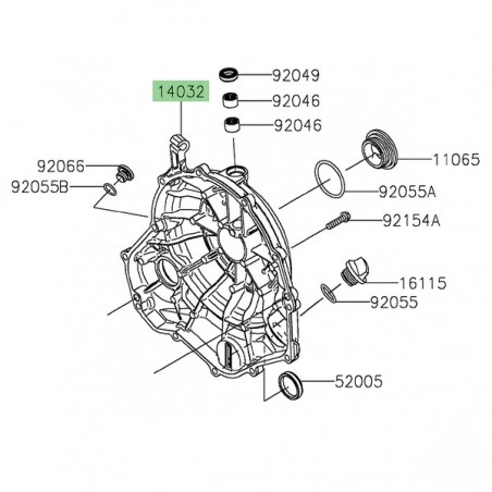 Carter d'embrayage Kawasaki Z650RS (2022-2024) | Réf. 140320681