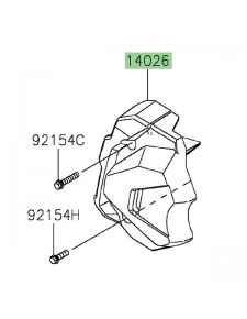 Carter pignon de sortie de boîte Kawasaki Z650RS (2022-2024) | Réf. 140260154