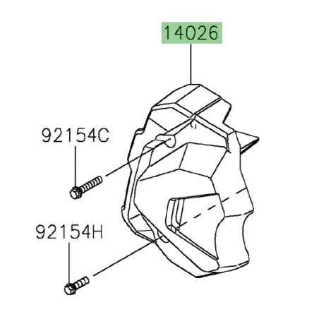 Carter pignon de sortie de boîte Kawasaki Z650RS (2022-2024) | Réf. 140260154