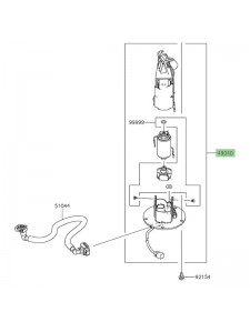 Pompe à essence Kawasaki Z650RS (2022-2024) | Réf. 490400804