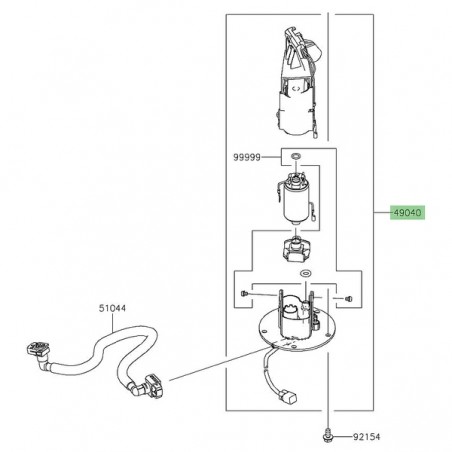 Pompe à essence Kawasaki Z650RS (2022-2024) | Réf. 490400804