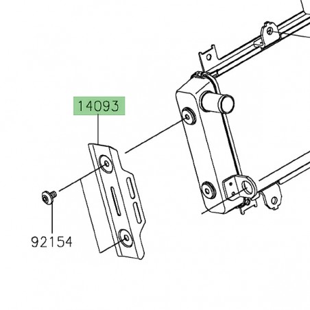 Protection latérale de radiateur Kawasaki Z650RS (2022-2024) | Moto Shop 35