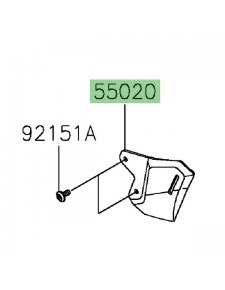 Protection de talon gauche Kawasaki Z650RS (2022-2024) | Réf. 550202354