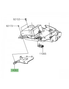 Trappe de visite passage de roue Kawasaki Z650RS (2022-2024) | Réf. 140931101