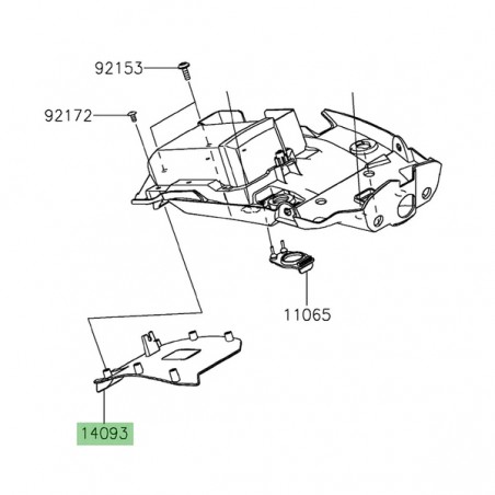 Trappe de visite passage de roue Kawasaki Z650RS (2022-2024) | Réf. 140931101
