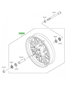 Jante avant Kawasaki Z650RS (2022-2024) | Moto Shop 35