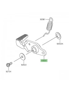 Pédale de frein arrière Kawasaki Z650RS (2022-2024) | Réf. 430010781