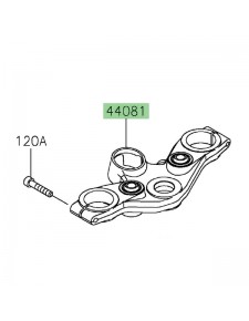 Té de fourche supérieur Kawasaki Z650RS (2022-2024) | Réf. 44081012418R