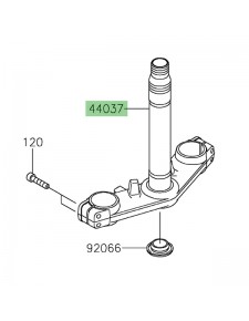 Té de fourche inférieur Kawasaki Z650RS (2022-2024) | Réf. 44037020318R