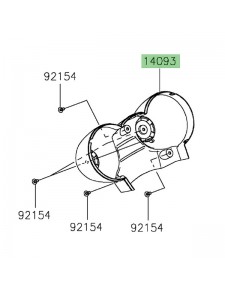 Dessous de compteur Kawasaki Z650RS (2022-2024) | Réf. 14093111045L