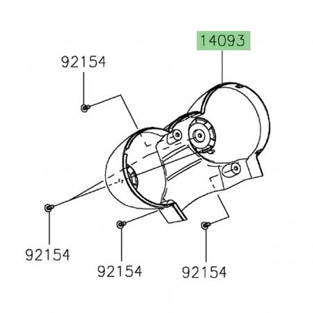 Dessous de compteur Kawasaki Z650RS (2022-2024) | Réf. 14093111045L