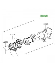 Bloc compteur complet Kawasaki Z650RS (2022-2023) | Réf. 250310977