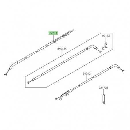 Câble d'embrayage Kawasaki Z650RS (2022-2024) | Réf. 540110657