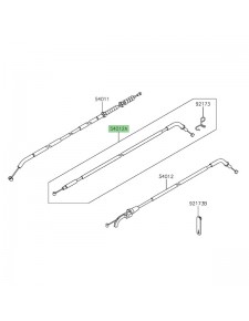 Câble de fermeture de gaz Kawasaki Z650RS (2022-2024) | Réf. 540120721