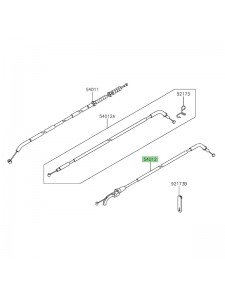 Câble d'ouverture de gaz Kawasaki Z650RS (2022-2024)