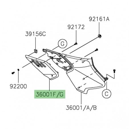 Grip-Genoux gauche Kawasaki Z650RS (2022-2024) | Moto Shop 35