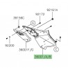 Habillage sous-selle peint Kawasaki Z650RS (2022-2023)