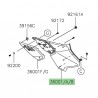 Habillage sous-selle peint Kawasaki Z650RS (2022-2023)