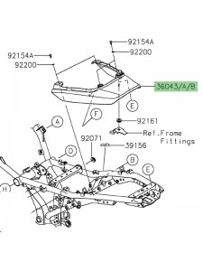 Coque arrière peinte Kawasaki Z650RS (2022-2024) | Moto Shop 35