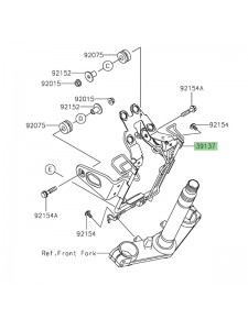 Araignée Kawasaki Z650RS (2022-2024) | Réf. 391370714