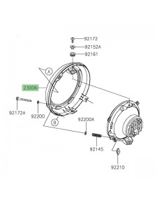 Cerclage optique avant Kawasaki Z650RS (2022-2024) | Réf. 230060026 - 230060027