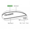 Autocollants "Kawasaki" 3D réservoir d'essence Kawasaki Z650RS (2022-2024) | Réf. 560542888 - 560542889