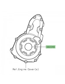 Autocollant carters d'alternateur Kawasaki Z650RS (2022-2024) | Réf. 560542897