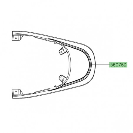 Liserè de coque arrière Kawasaki Z650RS (2022-2024) | Réf. 560763774 - 560770877