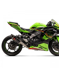 Ligne complète Akrapovic carbone Kawasaki Ninja ZX-4R (RR) (2024) | Réf. 258EXR0084