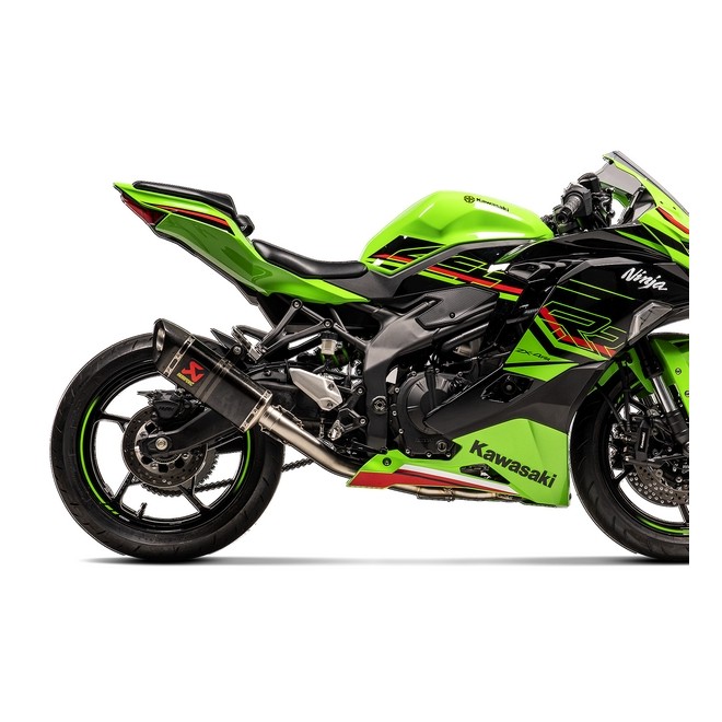 Ligne complète Akrapovic carbone Kawasaki Ninja ZX-4R (RR) (2024-2025) | Réf. 258EXR0084