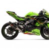 Ligne complète Akrapovic carbone Kawasaki Ninja ZX-4R (RR) (2024-2025) | Réf. 258EXR0084
