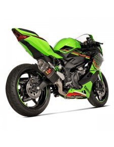 Ligne complète Akrapovic carbone Kawasaki Ninja ZX-4R (RR) (2024) | Réf. 258EXR0084