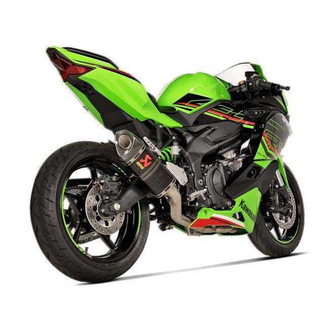 Ligne complète Akrapovic carbone Kawasaki Ninja ZX-4R (RR) (2024-2025) | Réf. 258EXR0084