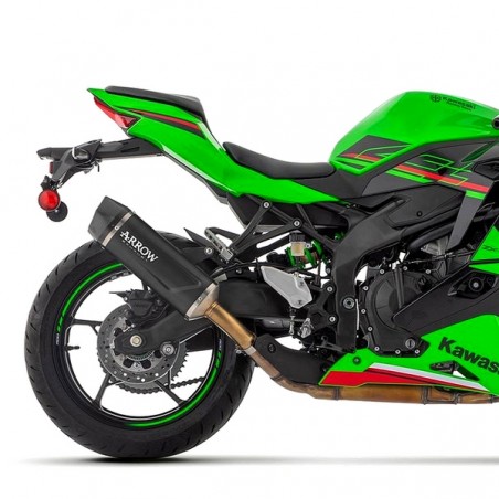 Silencieux Arrow Indy Race Evo Aluminium Dark Kawasaki Ninja ZX-4R (RR) (2024-2025) | Réf. 71963AKN