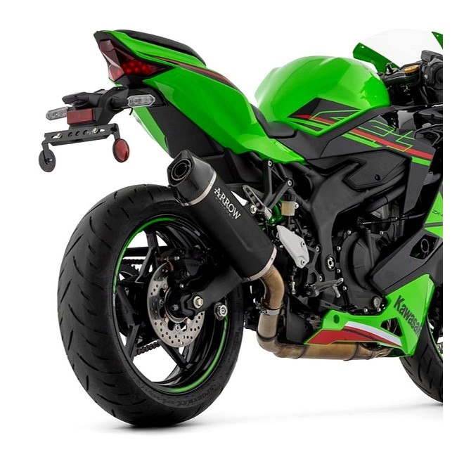 Silencieux Arrow Indy Race Evo Aluminium Dark Kawasaki Ninja ZX-4R (RR) (2024-2025) | Réf. 71963AKN