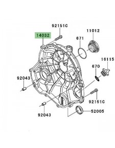 Carter d'embrayage Kawasaki 140320115 | Moto Shop 35