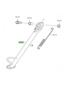 Béquille latérale Kawasaki 340240126 | Moto Shop 35