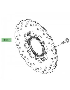 Disque de frein arrière Kawasaki Versys 650 (2022-2024) | Réf. 410800660