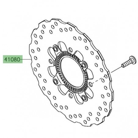 Disque de frein arrière Kawasaki Versys 650 (2022-2024) | Réf. 410800660