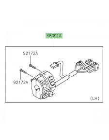 Commodo gauche Kawasaki 460910598 | Moto Shop 35