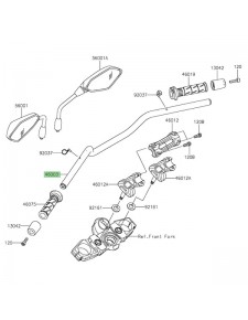 Guidon d'origine Kawasaki Versys 650 (2022-2024) | Réf. 46003081118R